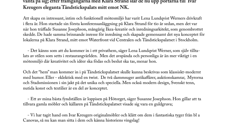 Två stjärnor får Tändstickspalatset att lysa på nytt