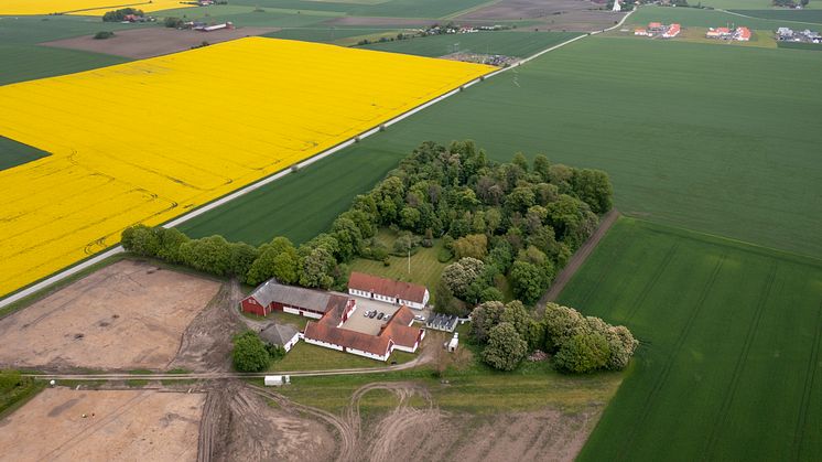 Översikt över området som ska bli Vellinge Parkby. Foto: OBOS