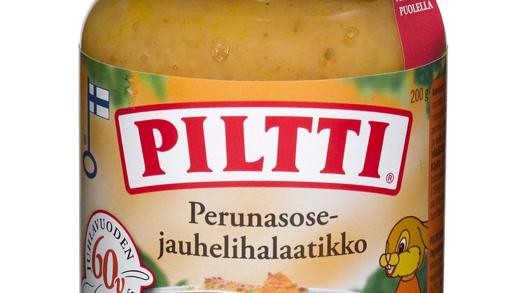 Piltti Juhlavuoden ateria: Perunasose-jauhelihalaatikko, 1-3-vuotiaille