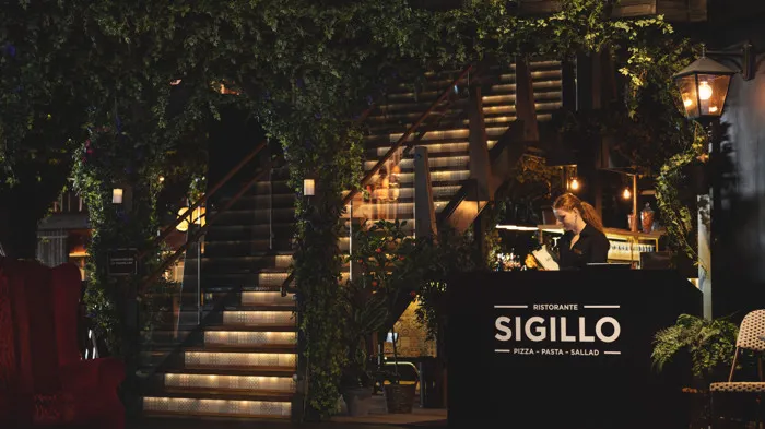 Entre till restaurang Sigillo