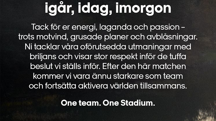 Till alla fantastiska medarbetare – igår, idag, imorgon