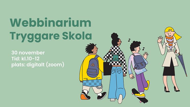Trygghet i skolan - Inbjudan till lansering av verktyget "Tryggare Skola"