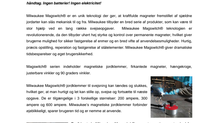 Milwaukee Magswitch® revolutionerer din måde at arbejde på!