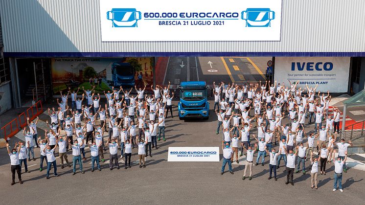 IVECO celebrates the 600,000th Eurocargo built at its iconic Brescia plant