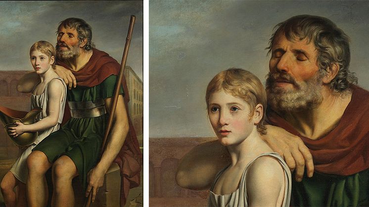 Per Krafft the Younger (1777–1863), Belisarius, oil on canvas, 125 X 94 cm
