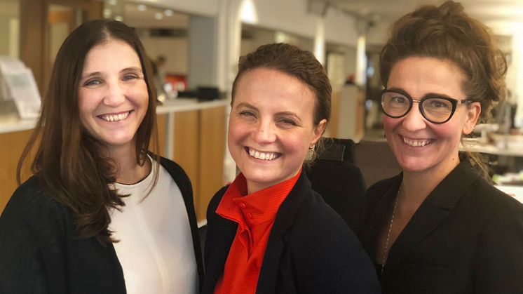 Anna Åkerfeldt, forskare, Hanna Elving leder den nationella testbädden för edtech för Nacka kommun och Jannie Jeppesen, branschorganisationen för edtech