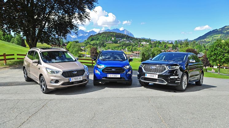 Ford EcoSport, Kuga und Edge bilden erstmals komplette Palette von Allrad-SUV