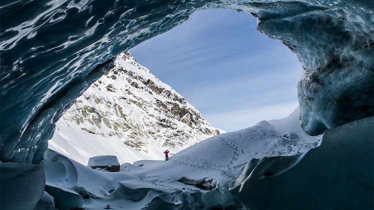 Gletchergrotte in Zinal, Wallis