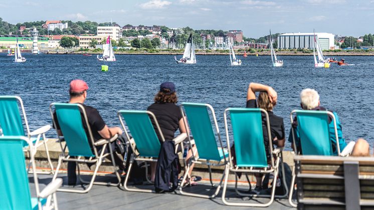 Das Geschehen des The Ocean Race Kiel Fly-Bys direkt von der Kiellinie aus verfolgen