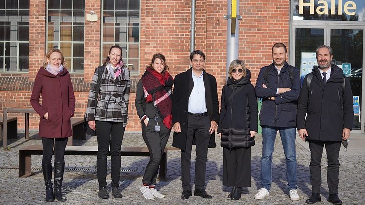 Am 3. November begrüßte die Forschungsgruppe Verkehrslogistik der Technischen Hochschule Wildau Parter/-innen des Projekts „InterGreen-Nodes“ aus Deutschland und Italien. (Foto: Lange/TH WIldau)
