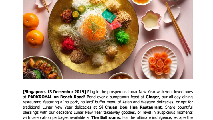 Joyful Spring Reunion at PARKROYAL on Beach Road