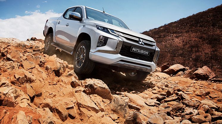 Ny L200 med «Dynamic Shield» fronten som vi kjenner igjen fra andre Mitsubishi-modeller