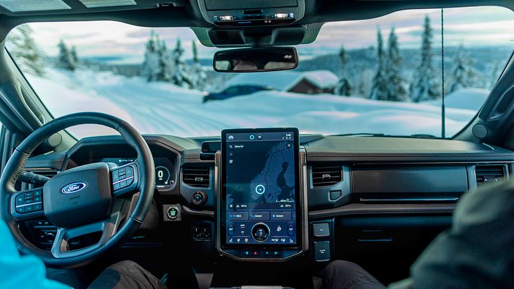 Ford F-150 Lightning Norge vinter 2023  (37)