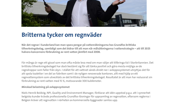 Britterna tycker om regnväder