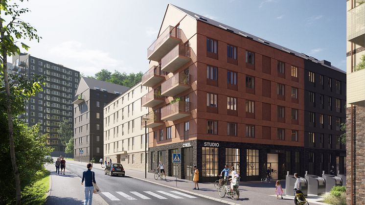 Vy från Smörkärnegatan
