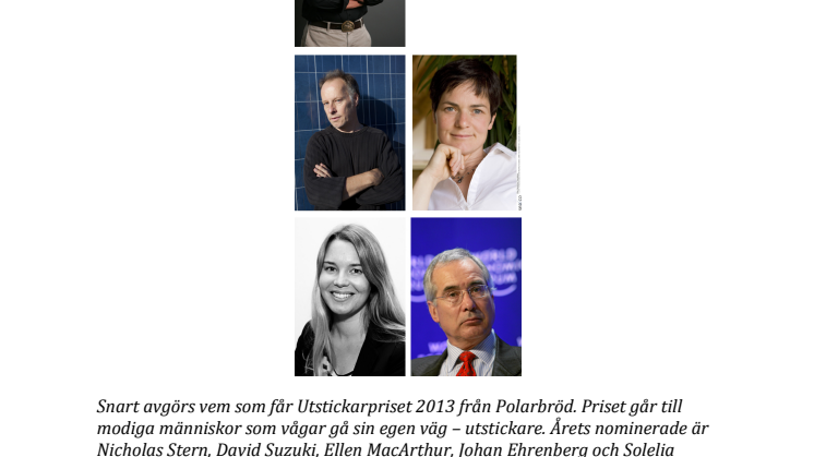 Fem starka ledare nominerade till Utstickarpriset 2013