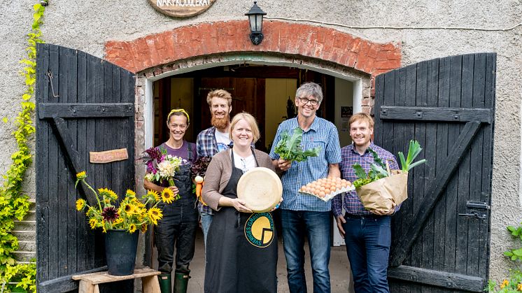 Det här härliga gänget kan du träffa under skördetid. Foto: Slättåkra Närproducerat.