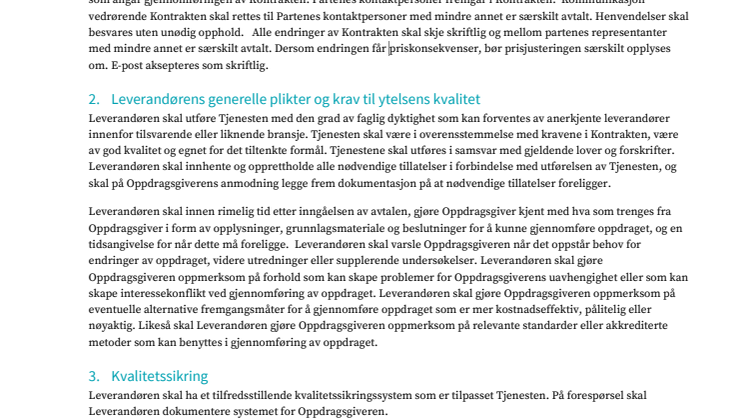 Generelle vilkår (for kjøp av tjenester)