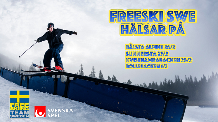 Freeski Swe hälsar på. Foto: Daniel Bernstål.