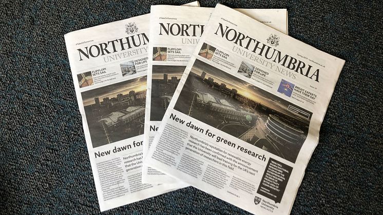Extra! Extra! The new edition of Northumbria University News is out now