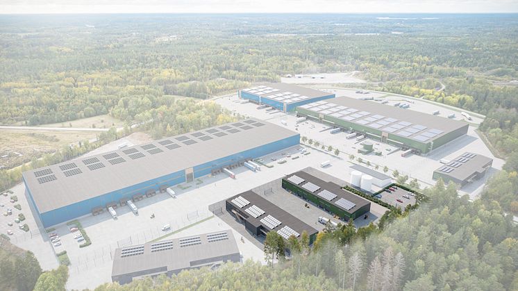 De två industrihusen i projektet ska certifieras enligt BREEAM- In-Use Very Good och utgör cirka 4700 av Stendörrens totalt planerade 80 000 kvadratmeter i området. 