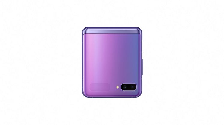 Samsung Galaxy Z Flip_closed front_purple mirror