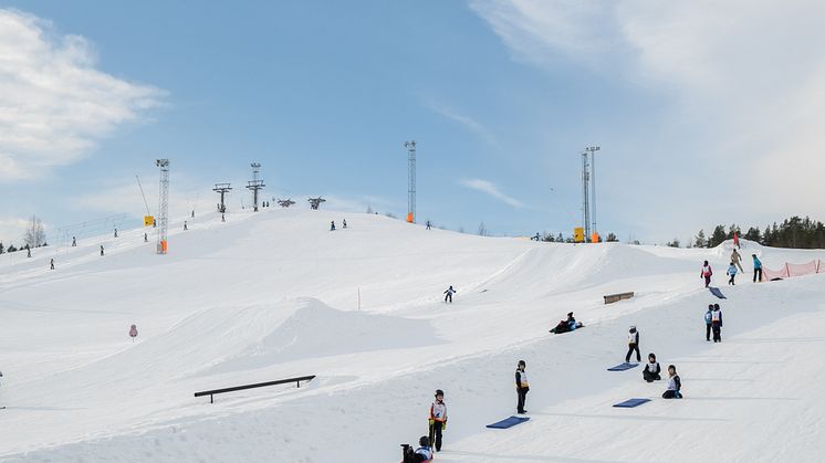 Skidbacke i Umeåregionen