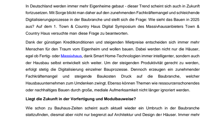 So werden in Zukunft Häuser gebaut: Was die Baubranche in den kommenden Jahren erwartet