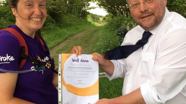 Morwhenna completes 177 miles by boat, foot and bike for stroke
