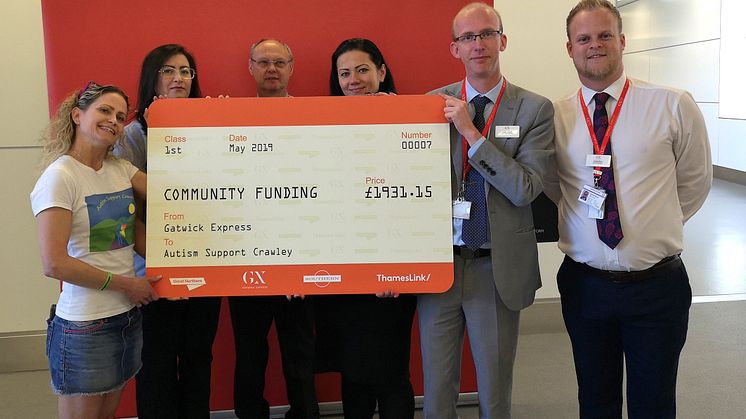 Crawley Autism charity donation