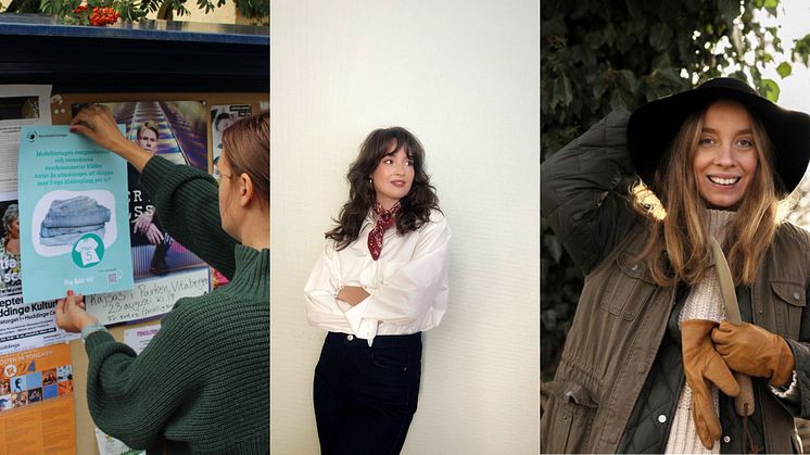 De tre finalisterna till Sveriges Second Hand Profil är: Naturskyddsföreningen, Sara Olsson (hållbarasara) och Lovisa Furubo.
