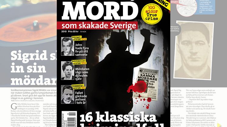 Egmont släpper tidning om uppmärksammade svenska kriminalfall