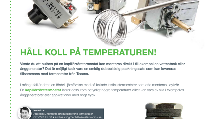 Håll koll på temperaturen!