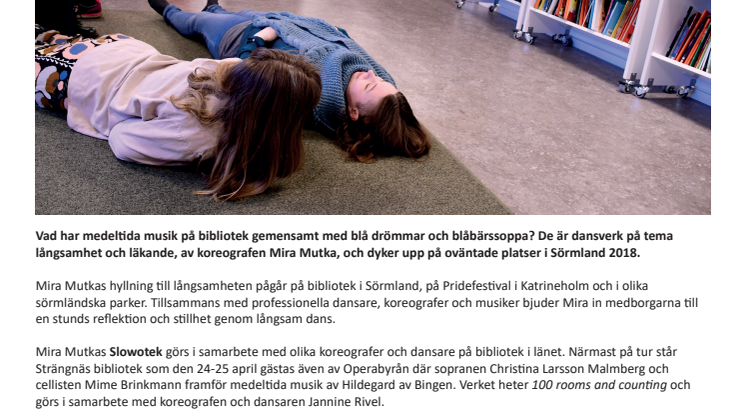 Långsamhetsdans med Scenkonst Sörmland