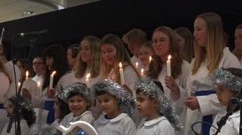 Göteborgs officiella Lucia till Nordstan
