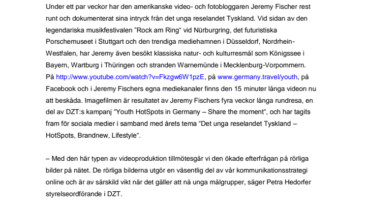 Video om Youth HotSpots i Tyskland