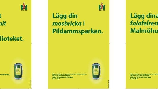 Exempel på bilder från årets renhållningskampanj