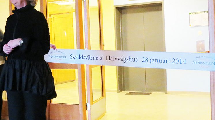 Skyddsvärnets Halvvägshus invigt av landshövding Chris Heister