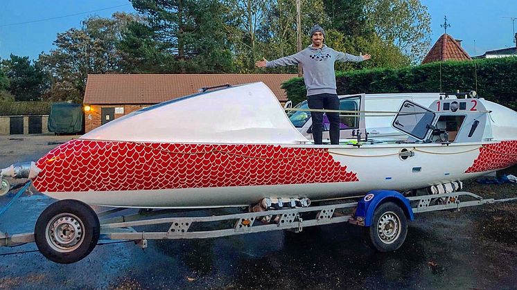 Hi-res image - Fischer Panda UK - Fischer Panda UK has supplied ocean rower Gareth Reynolds with two Mastervolt MLI-E 12/1200 Lithium Ion batteries for his boat, Joshua