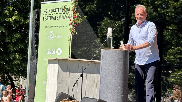 Byrådsleder Raymond Johansen. Åpning Klosterenga park