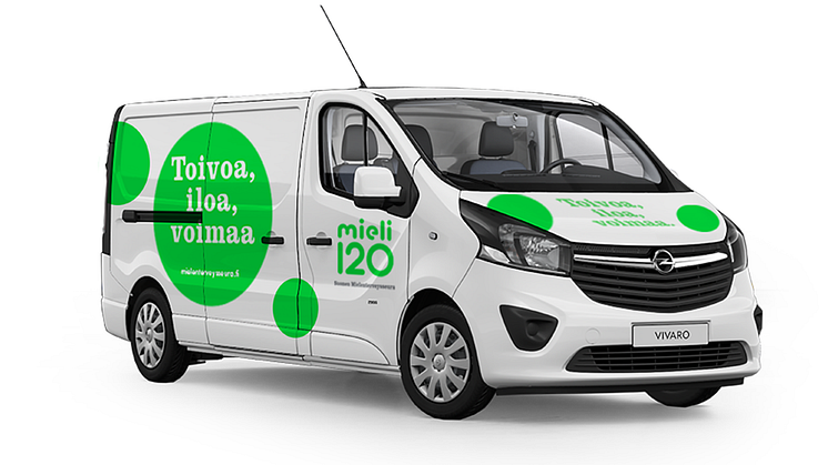Mielenterveysseuran Mieli-auto kiertää Hyvää mieltä kulttuurista –tapahtumaviikoilla sekä muissa kesän yleisötapahtumissa 15.5.-15.7.2017