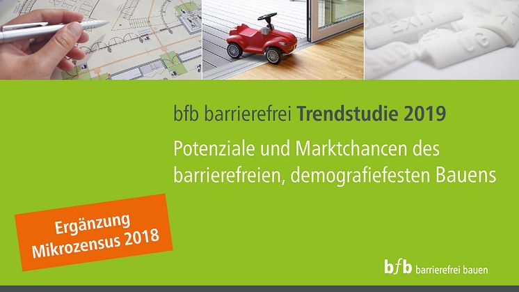 „bfb barrierefrei bauen“ hat die Ergebnisse der Mikrozensus grafisch aufbereitet und als Ergänzung zur bestehenden „bfb barrierefrei Trendstudie 2019“ veröffentlicht. 