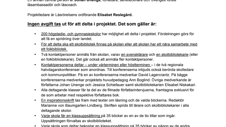 Berättelser som förändrar i punktform