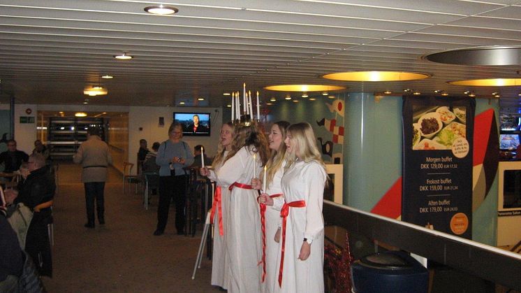 Lucia-Chor hos Scandlines