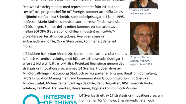 Svensk IoT-lösning sprids till Chile