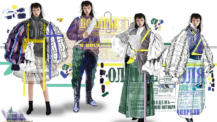 Jasmine Bennett's graduating fashion design portfolio from 2019.