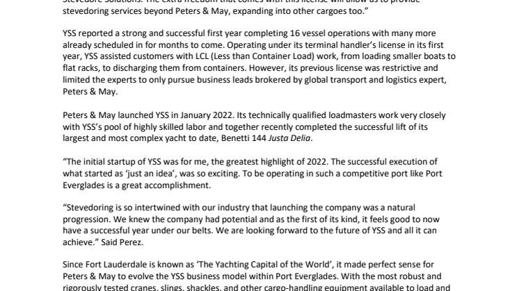 YSS - License Extension Press Release - March 2023.pdf