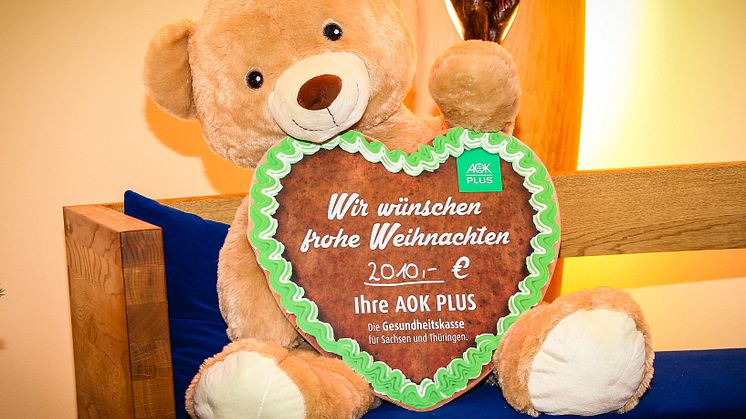  Schöne Überraschung kurz vor Weihnachten – Spendenaktion der AOK PLUS
