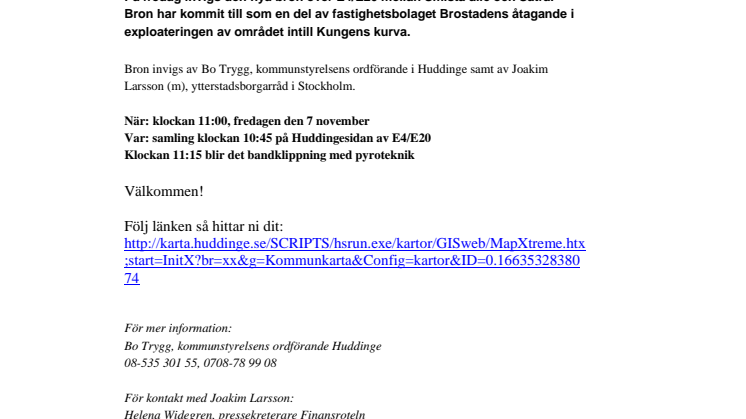 Huddinge och Stockholm knyter nya band