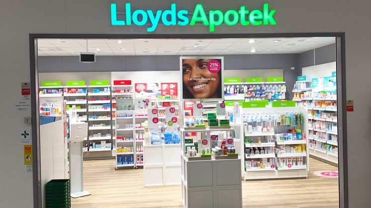 Det nyöppnade apoteket i Malmö där fyra Instalcobolag varit med i byggnationen.